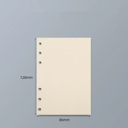 45 Sheets A5 A6 A7 Loose Leaf Notebook Refill – Spiral Binder Pages, Lined, Blank & Grid Craft Paper Stationery