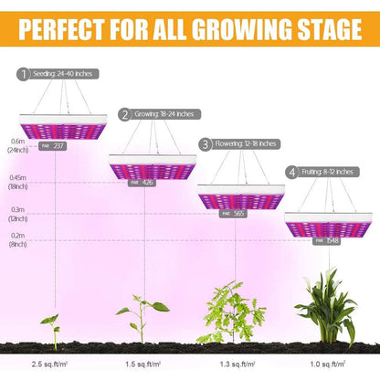 25W-80W Full Spectrum Grow Plant Lights: 81-312LED Greenhouse Growing Lamp for Indoor Plants - Ideal for Veg, Hydroponic, and Phytolamp Use (US/EU/UK)