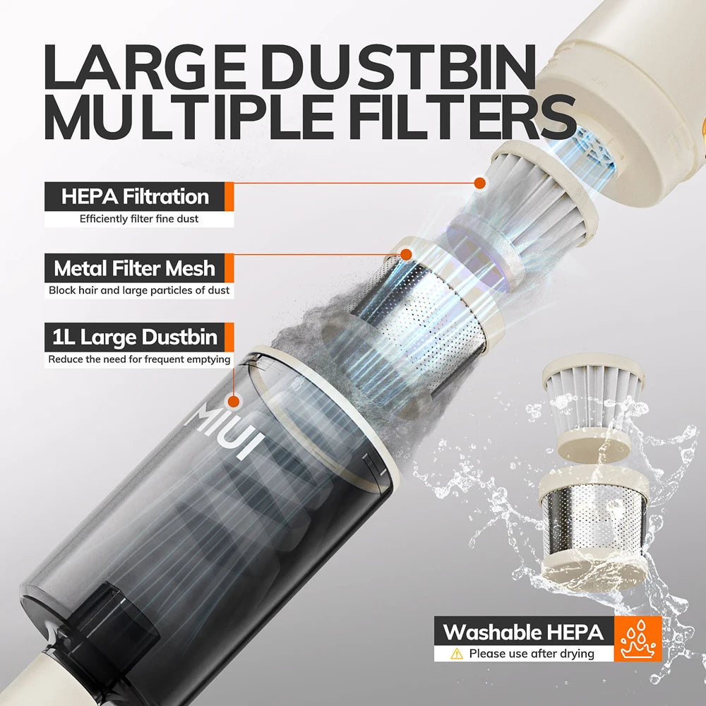 Wet & Dry Vacuum Cleaner Mopping Machine – 5M Cord for Efficient Cleaning