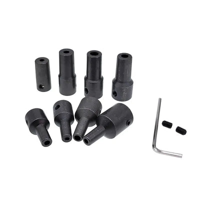 JT0 B10 B12 Adapter Connecting Rod – Steel & Copper Drill Chuck Shaft Sleeve, 4mm to 12mm Coupling