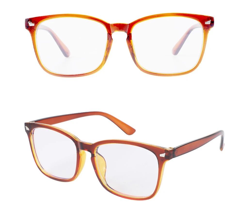 Square Blue Light Blocking Glasses – Nerd Eyeglasses Frame for Computer & Gaming Protection