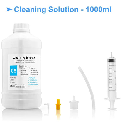 Eco-Solvent Ink Cleaning Solution for Epson Roland Mimaki Mutoh Printheads DX5 DX7 XP600 5113 4720 I3200 Professional Maintenance Fluid