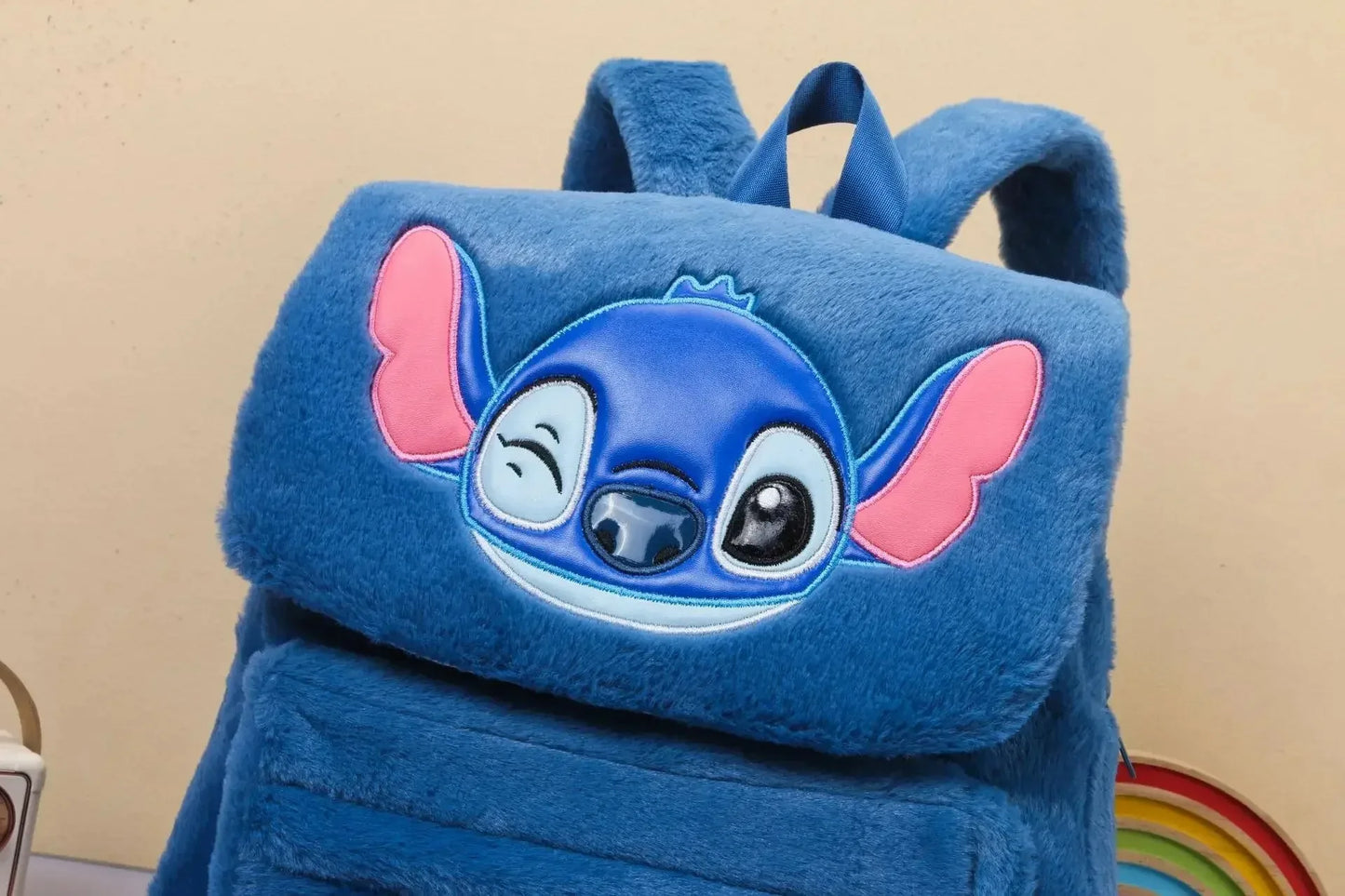 Disney Stitch Plush Backpack – Large-Capacity Cartoon School Bag for Kids & Kindergarten Gift