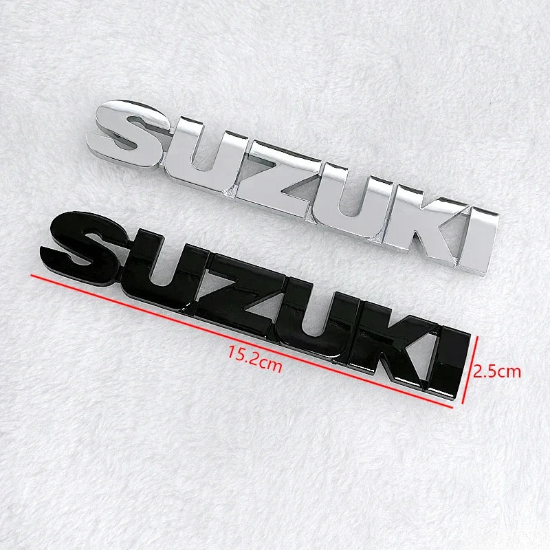 3D ABS Car Rear Badge Sticker – Emblem Decoration for Suzuki Swift, Sport, Jimny, Grand Vitara, Alto, SX4, Alivio & Samurai
