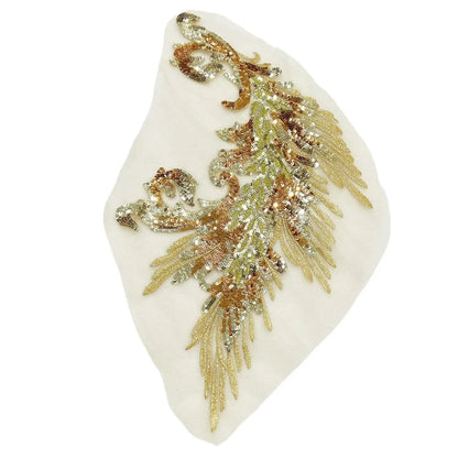 Phoenix Feather Sequin Embroidery Patch - DIY Clothing & Dress Applique Décor