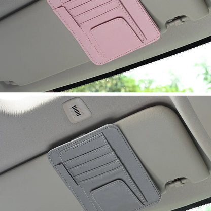 Car Visor Organizer – Multi-Pocket Pouch Bag for Cards, Glasses & Storage, Scratch-Resistant Auto Visor Holder for Car Interior