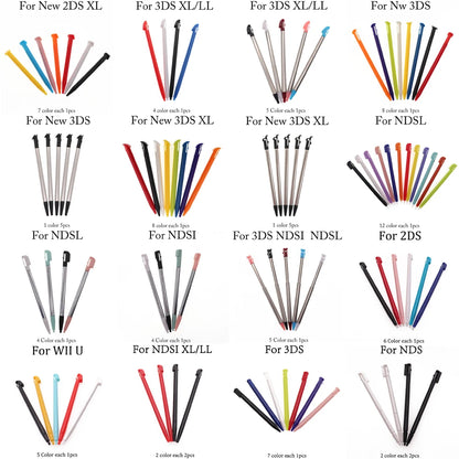 Touch Screen Stylus Pen - Plastic & Metal Replacement Pen for NDSL, NDSi, 2DS, 3DS XL & Wii U