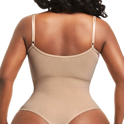 Women's Shapewear Bodysuit - Tummy Control Thong Body Shaper with Butt Lifter Compression Slimming Fit