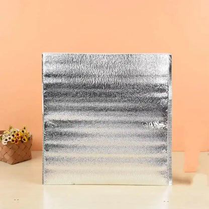 Aluminum Foil Cooler Bag – Insulated Folding Thermal Picnic Bag, Portable Food and Drink Delivery Carrier