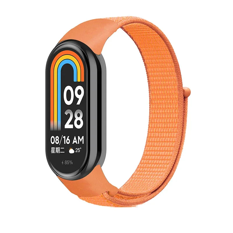 Nylon Sport Loop Strap for Xiaomi Mi Band 9 8 NFC – Replacement Wristband for Mi Band 7 6 5 4 3