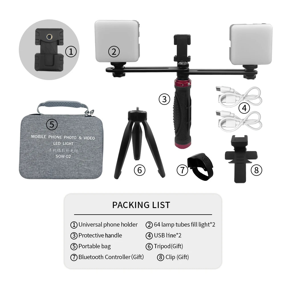 Dental Mobile Photography LED Light – Bluetooth Intraoral Flashlight for Dentist Treatment & Video/Photo Equipment