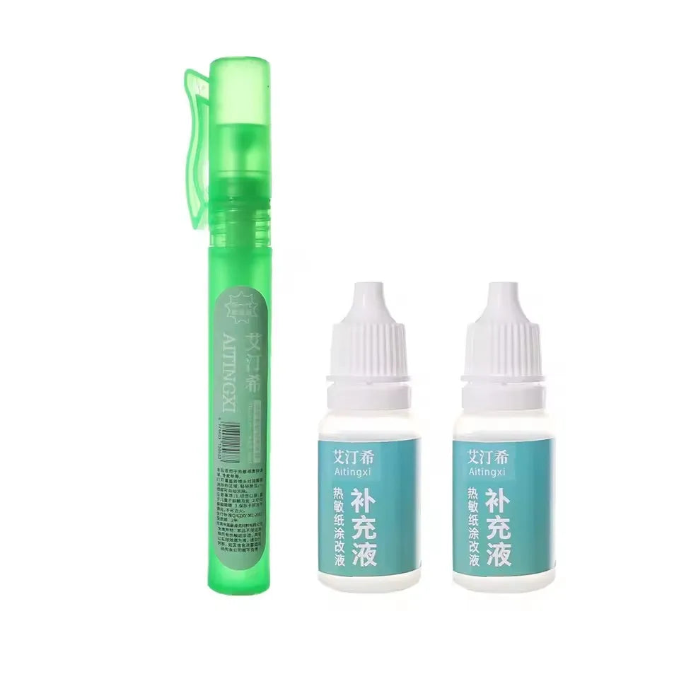 Privacy Protection Spray Pen for Thermal Paper – Portable Data Eraser & Correction Fluid for Receipts, Shipping Labels & Personal Information