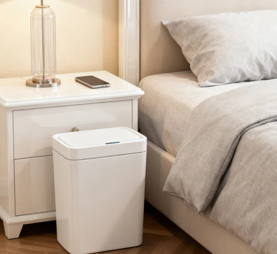 15L Smart Sensor Trash Can - Touchless Automatic Bagging Waste Bin for Bathroom & Home