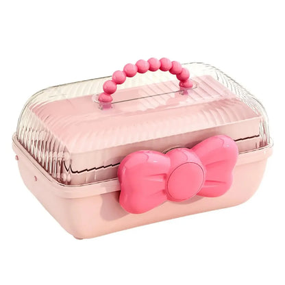 Multi-Layer Hairpin & Jewelry Storage Box — Cute Organizer for Girls’ Hair Accessories and Toys