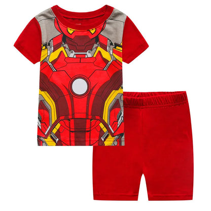 100% Cotton Boys Pajamas - Superhero Kids Sleepwear & Toddler Nightwear Set