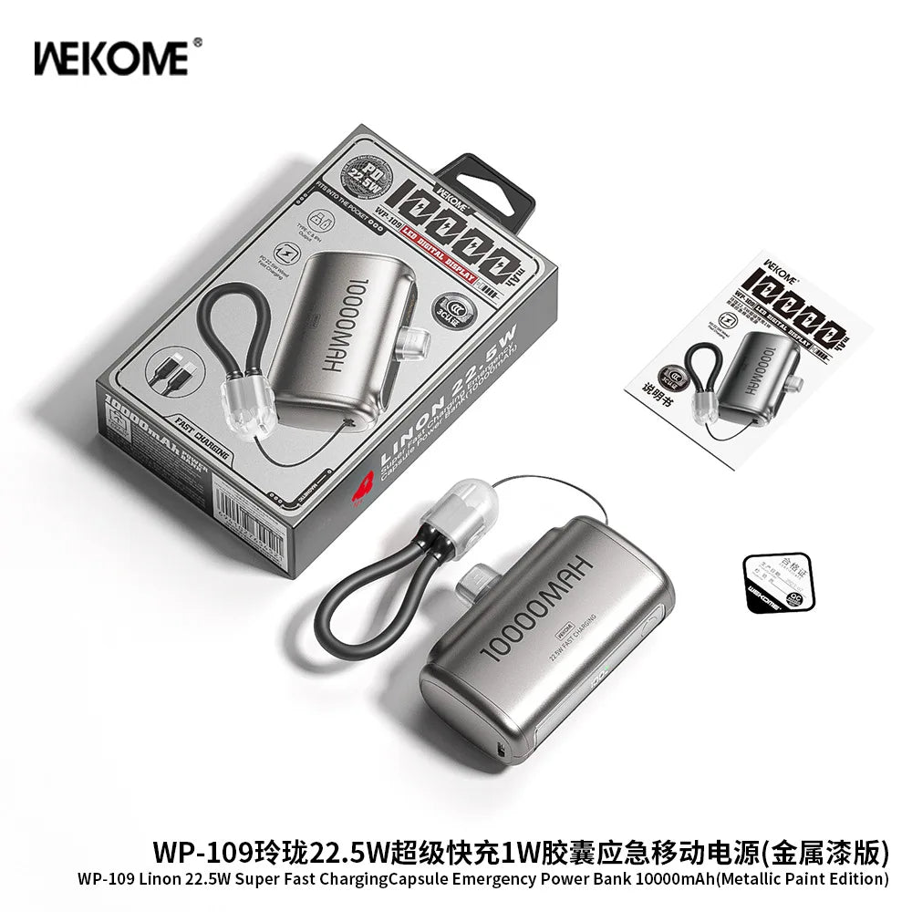 10000mAh Mini Power Bank Portable Fast Charging External Battery Pack – Compact Mobile Charger for iPhone, Samsung & Xiaomi Smartphones
