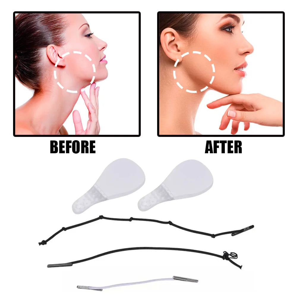 40-Piece V-Shape Face Lift Stickers - Invisible Skin-Lifting Tapes for Double Chin and Wrinkle Concealment