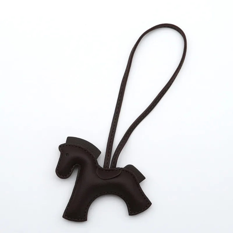 Fashion Horse Keychain - PU Leather Horse Charm for Car Keys, Handbags & Gifts