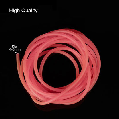 Silicon Aquarium Oxygen Pump Hose - 4x6mm, 1m/3m/5m/10m, Food Grade Tube for Fish Tank & Pond