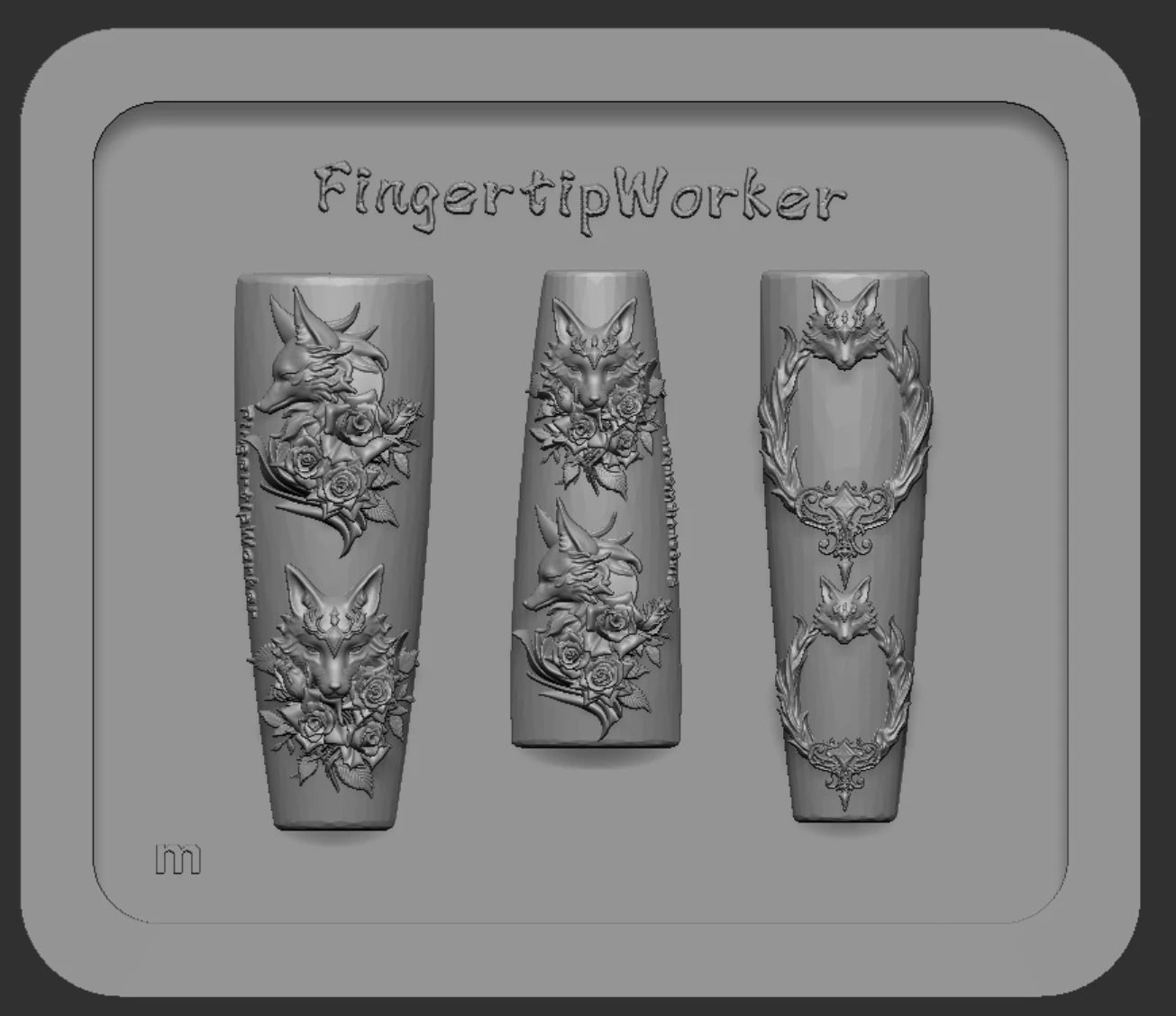 Snake Lolita Bow, Mushroom, Rose, Lotus, Bear 3D Acrylic Nail Mold - DIY Silicone Nail Decorations & Nail Art Products
