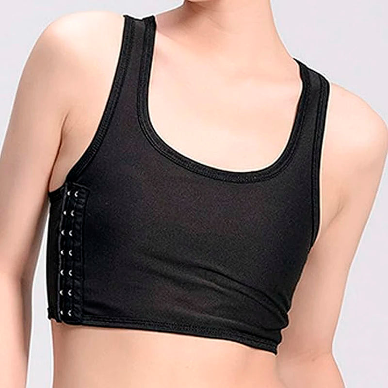 Flat Breast Binder Tomboy Tank Top – Seamless Summer Shaper Vest for Women