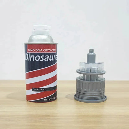 Barbasol Dennis Nedry Dinosaur DNA Jar Model – Jurassic Park Movie Prop Souvenir Desktop Ornament Gift