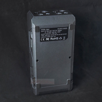 ToolkitRC Q6AC Charger — AC 400W/DC 1000W 4CH with USB A/Type-C, LiPo 1-6S, NiMH 1-16S, PB 1-10S, IPS Display