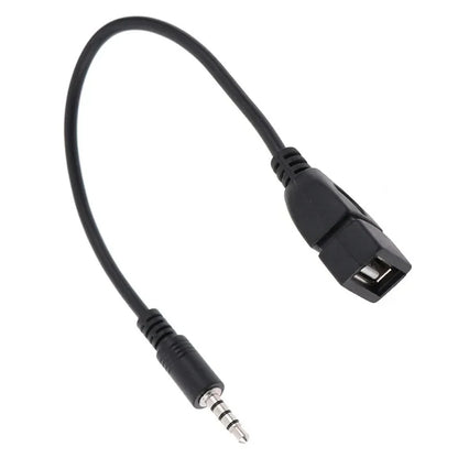 3.5mm AUX to USB Audio Cable - Car Music & Headphone Converter for Car Electronics