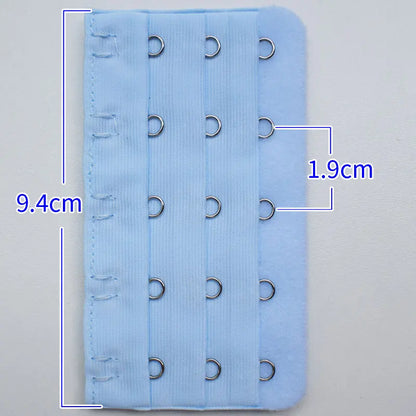 2PCS/4PCS Strap Extender Set – 3-Hook, 5-Row Adjustable Candy Color Bra Extenders for Women