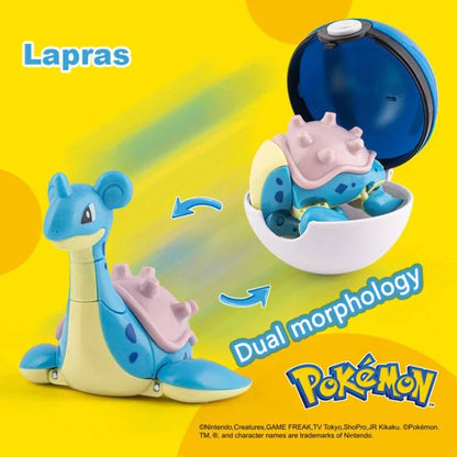 New Pokémon Action Figures – Pikachu, Charizard & Greninja Pocket Monster Poké Ball Deformation Toys for Kids Birthday Gifts