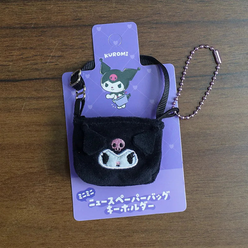 Sanrio Doll Clothing & Accessories Set – Hello Kitty, My Melody & Kuromi Outfit for Labubu V1/V2 Dolls with Hair Band & Messenger Bag