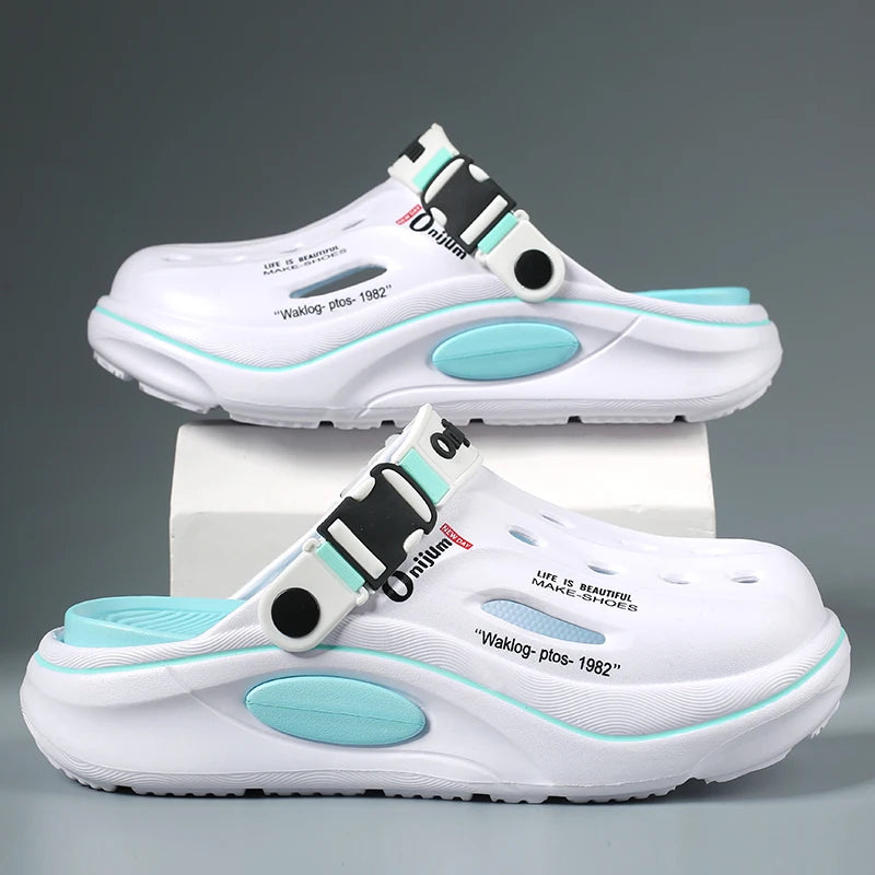 Classic Summer Men’s Clogs – Breathable EVA Garden Shoes, Outdoor Beach Slides & Home Sandals