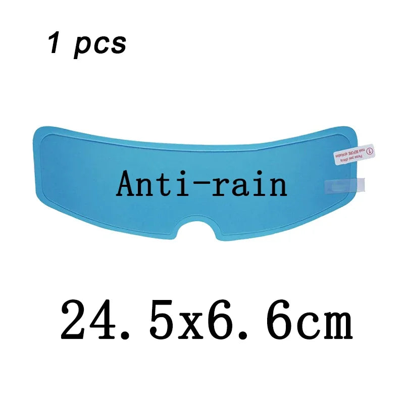 4PCS Universal Motorcycle Helmet Anti-Fog & Rainproof Film - Clear Coating Sticker for Helmet Accessories