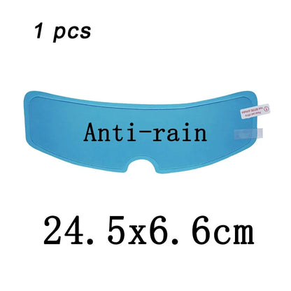 4PCS Universal Motorcycle Helmet Anti-Fog & Rainproof Film - Clear Coating Sticker for Helmet Accessories