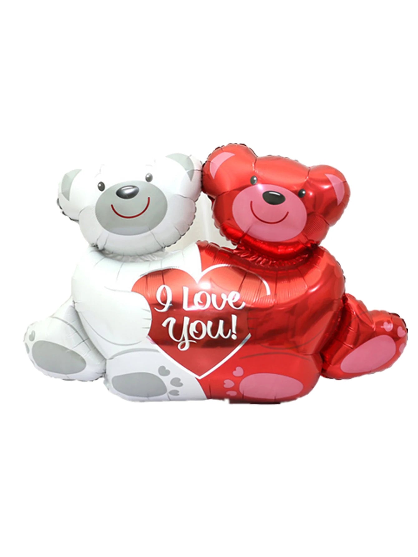 Happy Valentine’s Day Heart Balloon Stand Set – Love Bear & Heart-to-Heart Balloons Wedding Party Decoration