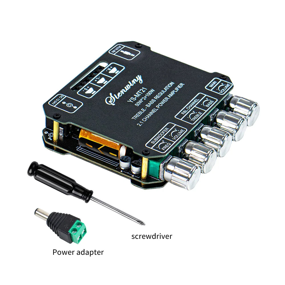 YS-MT21 Bluetooth Audio Amplifier Board - 2.1 Channel 200W Hi-Fi Stereo Bass & Treble EQ