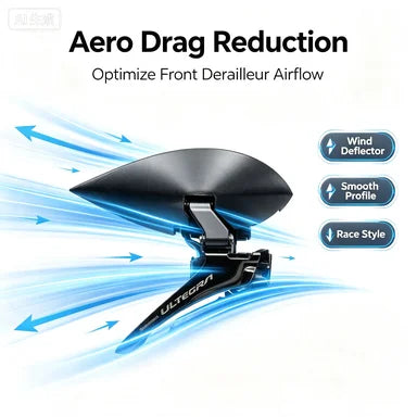Front Derailleur Aero Fairing Wind Deflector - Compatible with Shimano Ultegra R8170 & Dura-Ace R9270 12-Speed Electronic Systems