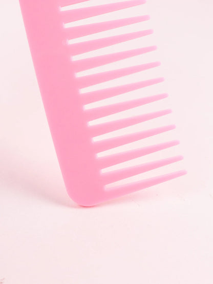 Thick Plastic Heat-Resistant Salon Comb – Anti-Static Long & Wide Tooth Comb for Real Hair Wigs
