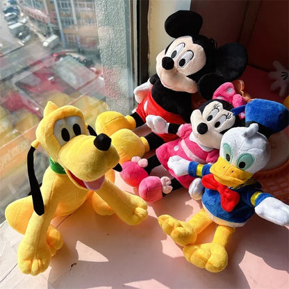 High-Quality Disney Plush Toy Set — Mickey, Minnie, Pluto, Goofy, Daisy & Donald Stuffed Cuddly Dolls for Kids, Home Decor & Gifts