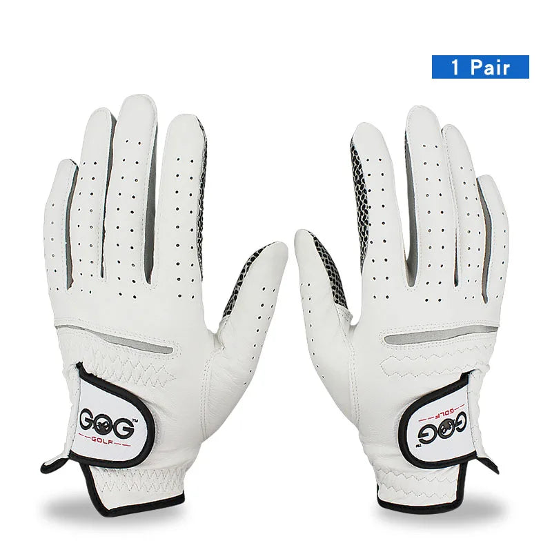 Men’s Golf Gloves – Left/Right Hand, Soft Breathable Sheepskin with Anti-Slip Granules (1 Pc Pack)