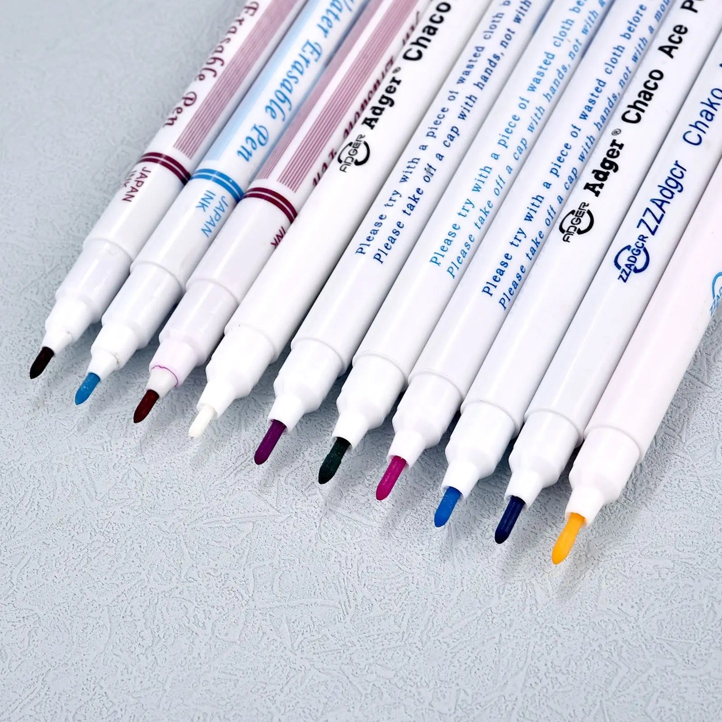 Disappearing Fabric Marker Pen Set - Erasable Ink for Cross Stitch, Tailor's Quilting, and Dressmaking Sewing Tools (1/3pcs)