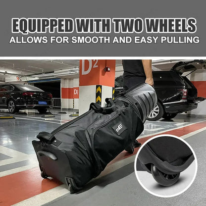 PlayEagle Hard Top Golf Travel Bag with Wheels — Foldable Hardcase with Support Rod, Portable Golf Bag 2024 HKB001