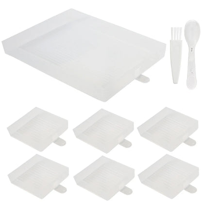 6-Grid Diamond Painting Accessory Tray Kit – Large Capacity Plate for Nail Art, Beading, and Cross Stitch
