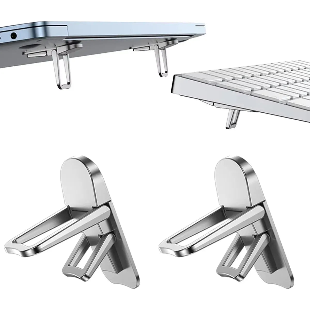 Mini Portable Laptop Stand - Foldable Leg Holder for MacBook, Huawei, Samsung, Xiaomi, Dell, ASUS, HP, and Toshiba Notebooks