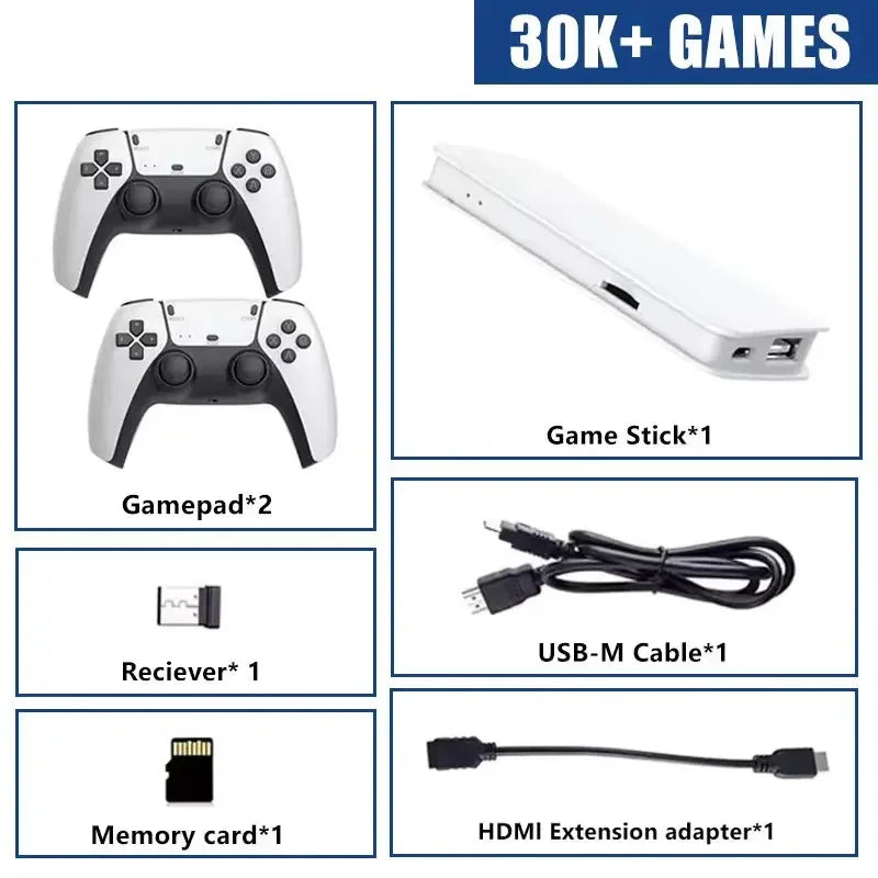 M15 4K HD Video Game Console – Wireless Handheld Retro Game Stick with Controller, 64GB, 20,000+ Games (2026 Hot Sale)
