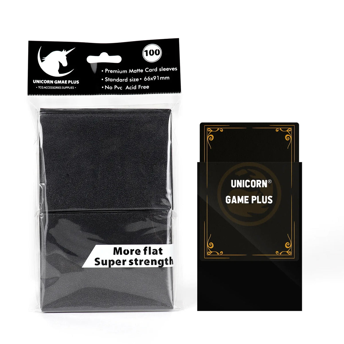 100PCS 66x91mm Matte Card Sleeves - Standard TCG Trading Card Protectors for Tarot & Board Games