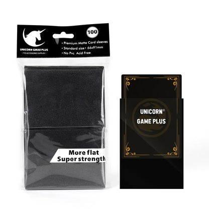 100PCS 66x91mm Matte Card Sleeves - Standard TCG Trading Card Protectors for Tarot & Board Games