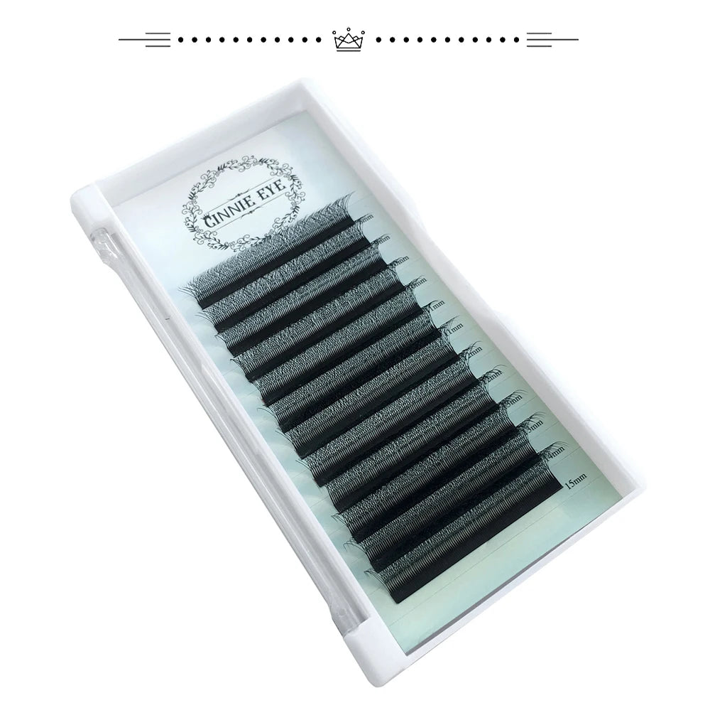 4D-5D W Eyelash Extension – Fluffy Volume Mink & Faux Mink Premade Fans, Dolly Hybrid 3D Lashes