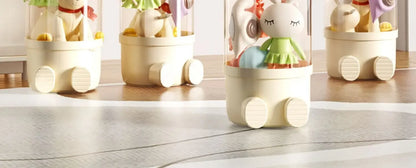 Transparent Doll Storage Box - Plush Toy Organizer Tube & Stuffed Toy Storage Barrel for Children