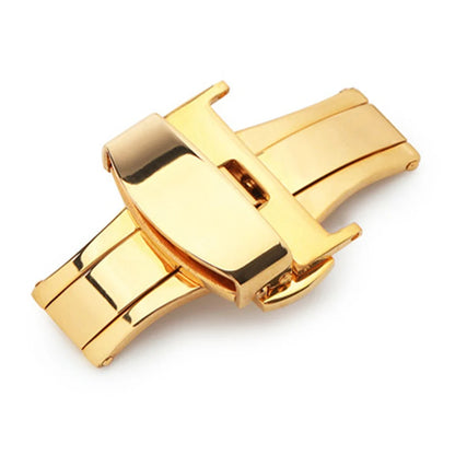 Stainless Steel Butterfly Buckle – Polished & Matte Watch Band Clasp for 16mm, 18mm, 20mm, 22mm Straps